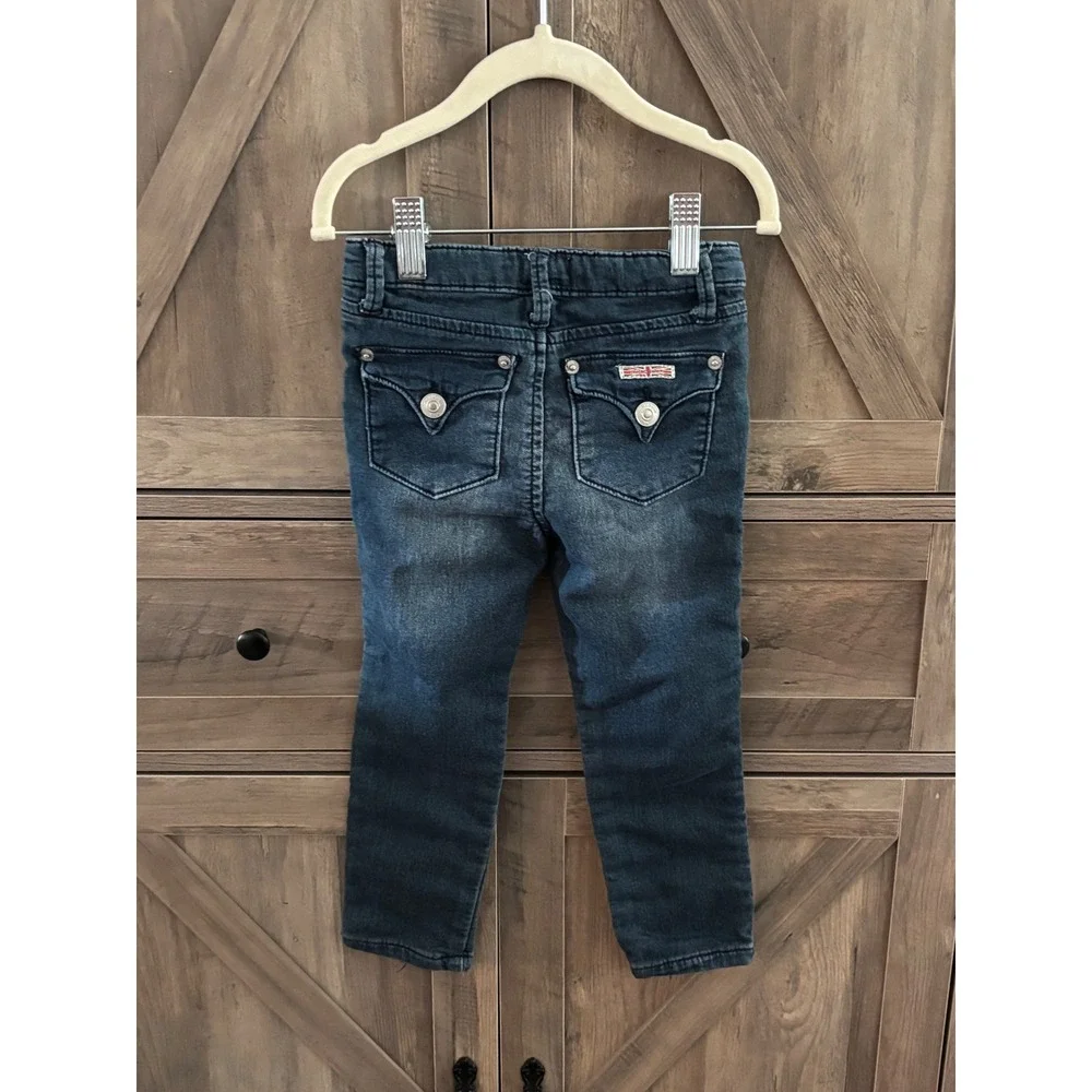 Hudson Kids Toddler Boys 3T Dark Wash Flap Pocket Stretch Denim Jeans